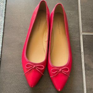 Banana Republic Robin Almond-Toe Red Ballet Flats